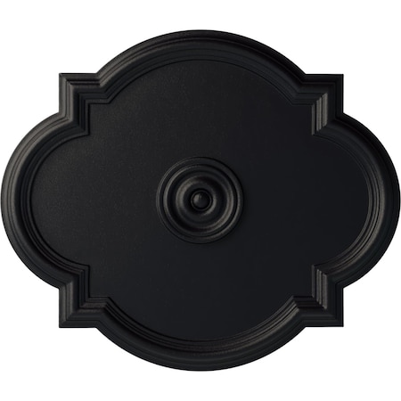 Ekena Millwork Waltz Ceiling Medallion (Fits Canopies up to 5 1/4"), 24"W x 20 1/2"H x 1 1/8"P, Steel Gray CM24WASGS
